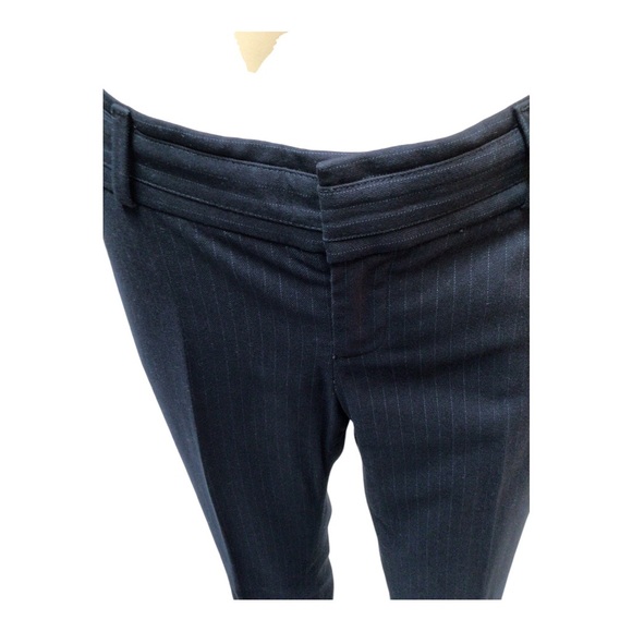 Banana Republic Trouser Martin Fit in Navy Blue with Light Blue Pinstripe in 4P - Picture 2 of 11